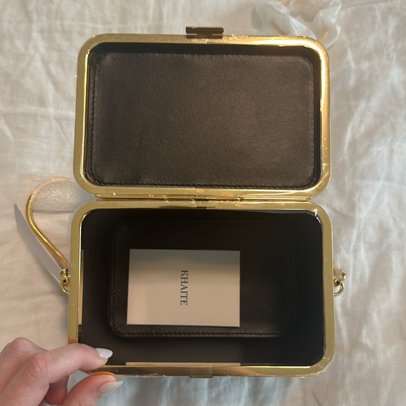 NWT Khaite Eloise Minaudière In Slate Suede - Picture 4 of 9